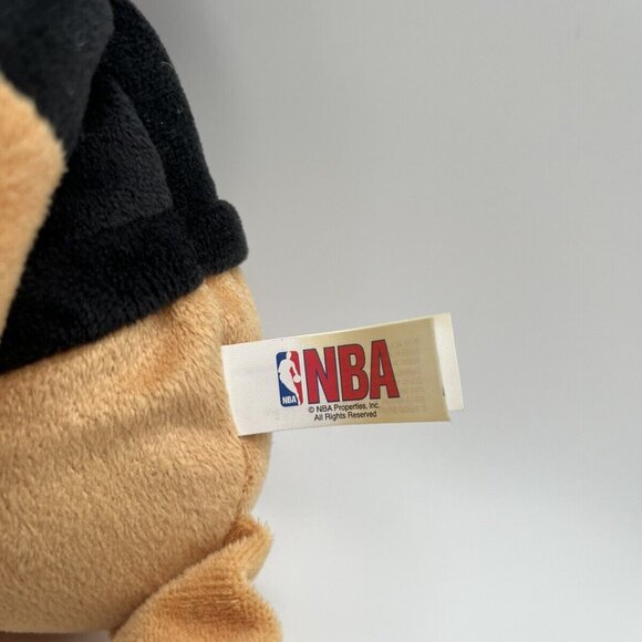 San Antonio Spurs 13” Teddy Bear Plush 2015 Black Shirt NBA Basketball NWT - Picture 5 of 9